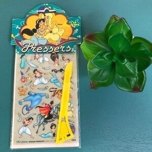 Disney Aladdin Pressers Rub Ons Transfers Scene Vintage 1990s New In Package